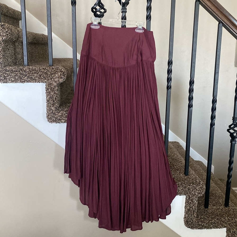 Free People Plum Midi Skirt - Size 0
